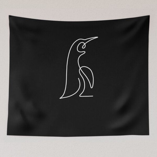Item preview, PENGUIN LINE ART | Wildlife nature | Love travel gift designed and sold by yourtravelguide.