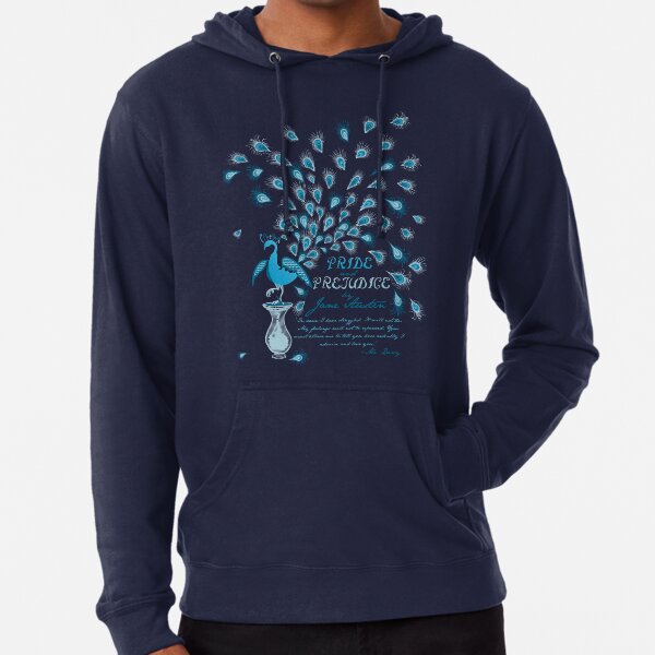 Paisley Peacock Pride and Prejudice: Classic Lightweight Hoodie