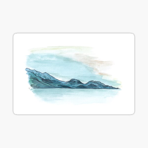 Item preview, Kaikoura Watercolour designed and sold by Tom Napper Design.