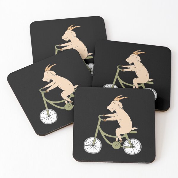 Item preview, Goat rides bicycle designed and sold by UpYourSelf.