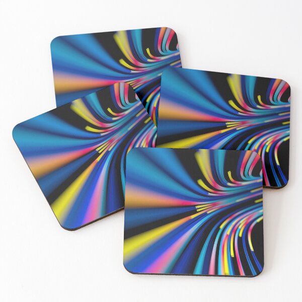 Item preview, flow of neon lines in a tube with focus designed and sold by Mike Kiev art.