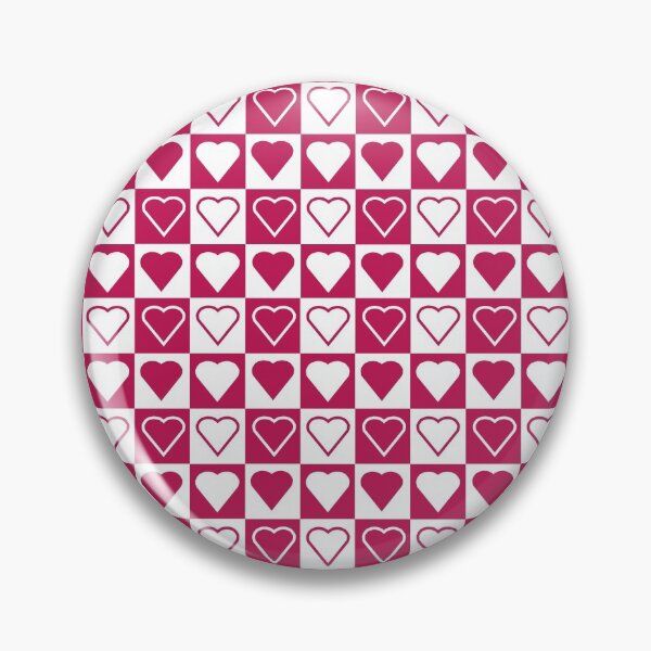 Item preview, Love Check pattern - Pantone Love Potion Love Heart Checker / Check pattern designed and sold by MissCheck.