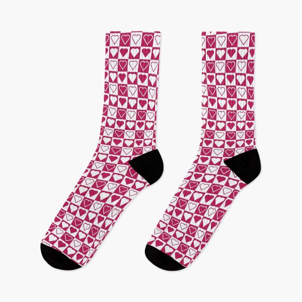 Item preview, Love Check pattern - Pantone Love Potion Love Heart Checker / Check pattern designed and sold by MissCheck.