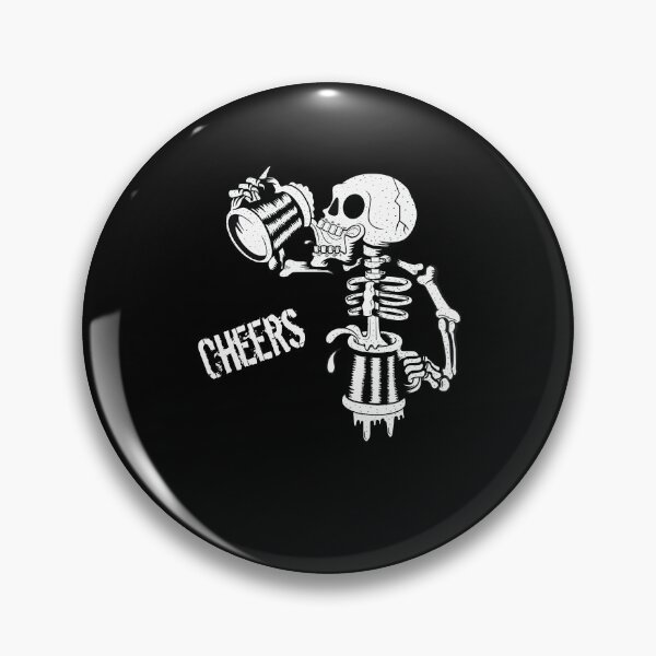 Item preview, Cheers cheers skeleton drinks beer endlessly beer designed and sold by Stndor.