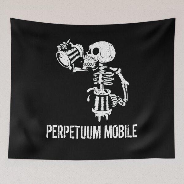 Item preview, Perpetual motion skeleton drinks beer endlessly beer designed and sold by Stndor.
