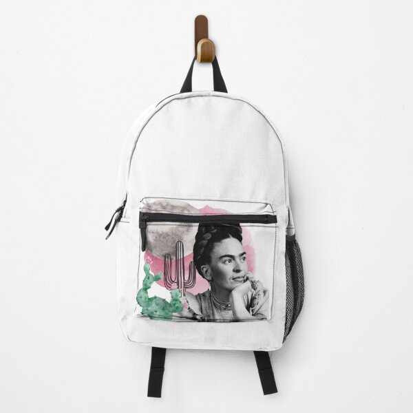 Item preview, Frida Kahlo, watercolor flowers, color with moon and cactus designed and sold by Adriana C (All about Frida).