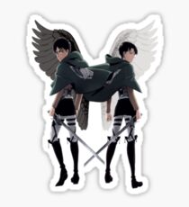 Levi Eren Wings Sticker
