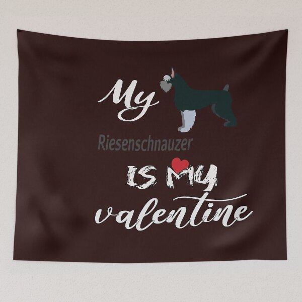 Artikelvorschau, Mein Hund Riesenschnauzer ist mein Valentinstag entworfen und verkauft von MORADRIF.