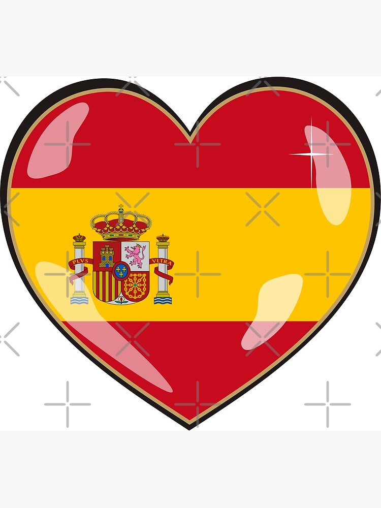 Spanien Herz Flagge Espana Bandera Corazon Postkarte Von Soulsafe Redbubble