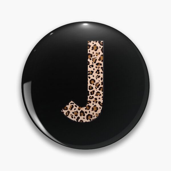 Item preview, The Letter J - Monogram in Classic Leopard Print designed and sold by Bumblefuzzies.