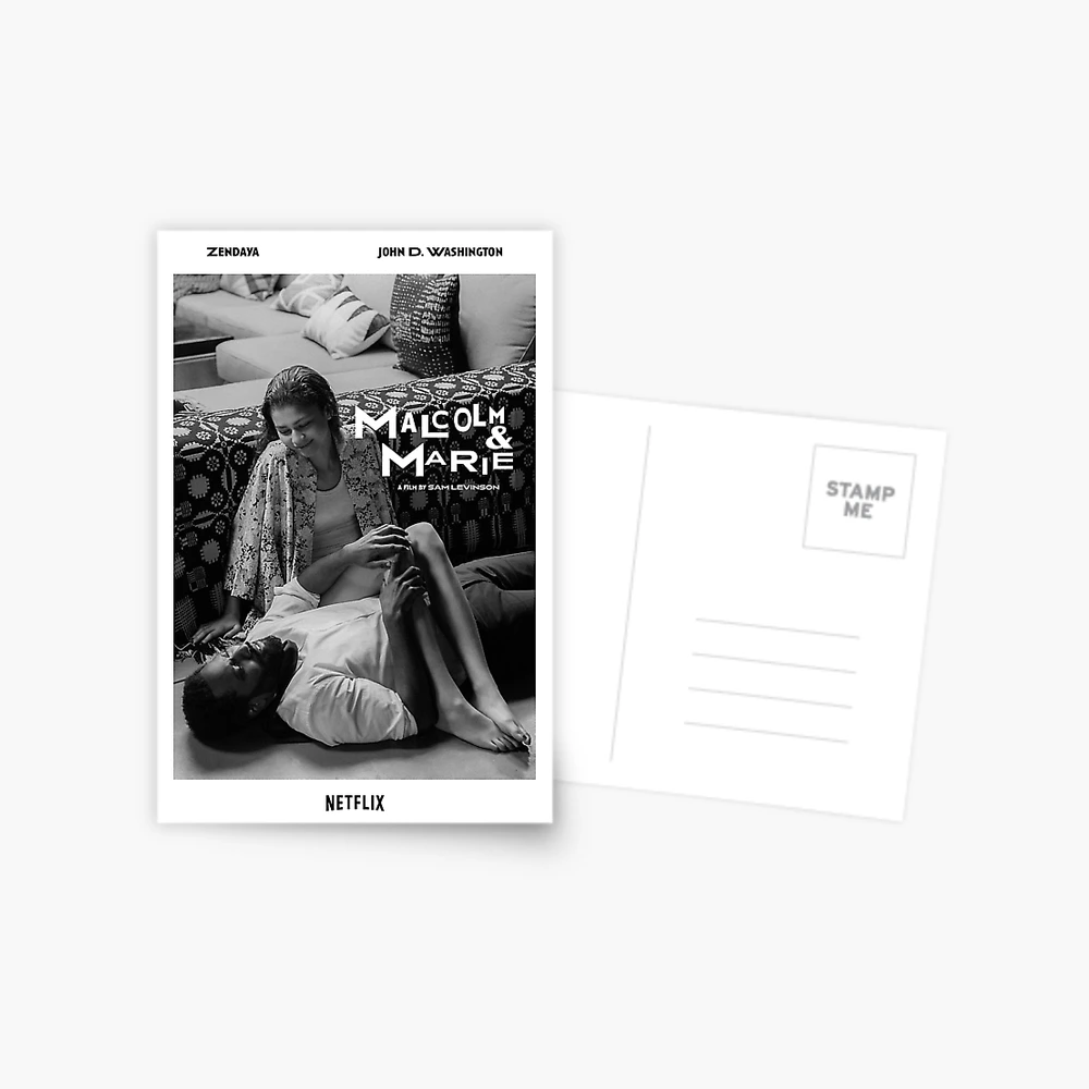 Postal for Sale con la obra «Póster Malcolm y Marie» de