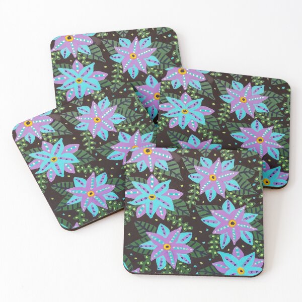 Item preview, Colorful Flowers in Blue and Purple designed and sold by DanielleGensler.