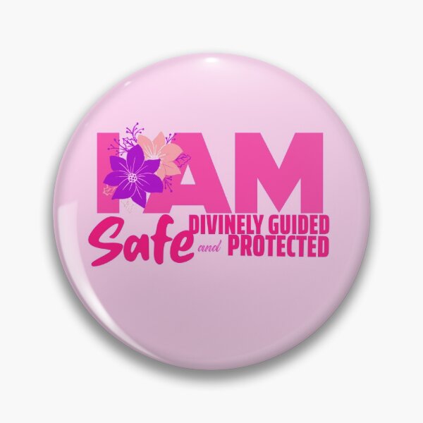Item preview, I am safe; divinely guided and protected Positive Affirmations Design 2 designed and sold by PositiveStudio.