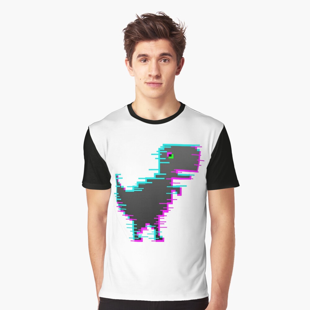 Dinosaur Game no internet ,T-Rex Game Unisex recycled t-shirt