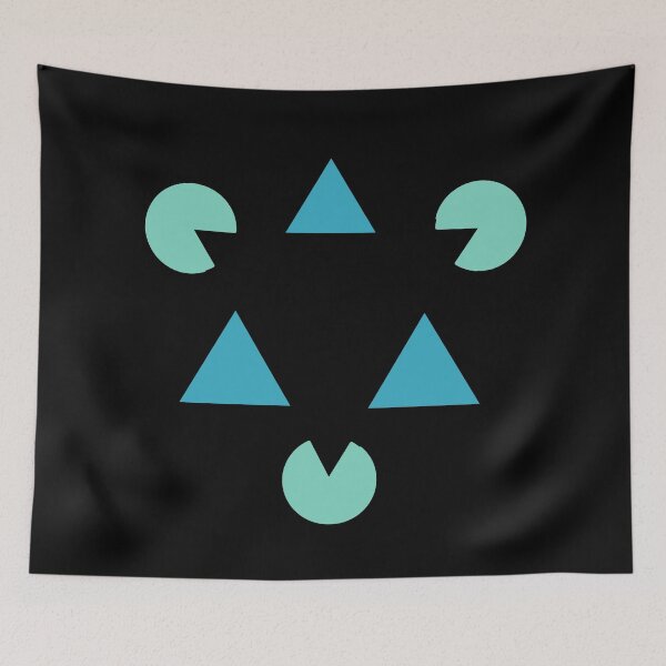 Item preview, 3D Illuzion - False Triangle - Blue Teal designed and sold by miTeless seDign.