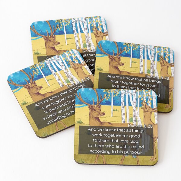 Item preview, Bible Verse Art - Romans 8:28 - Christian Quote - King James Bible designed and sold by Sirieht.