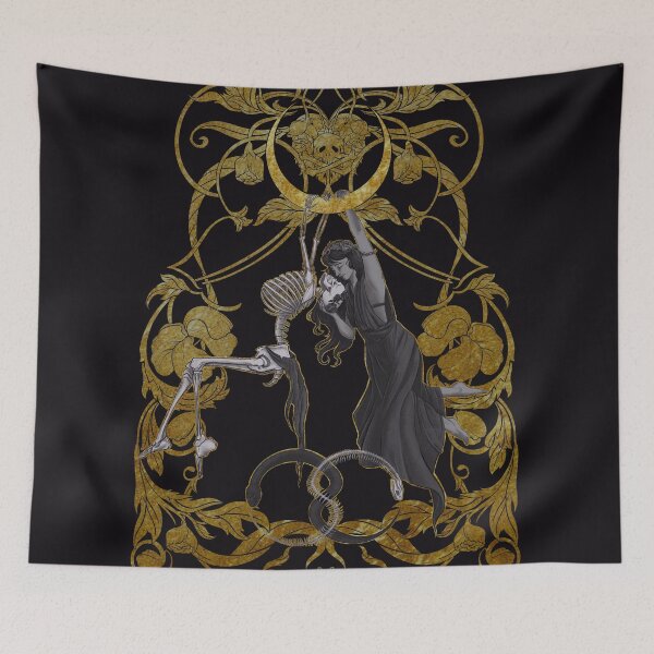 Item preview, Love and Death dancing art designed and sold by ⋆⭒˚.⋆ Melinore Noctua ⋆⭒˚.⋆.