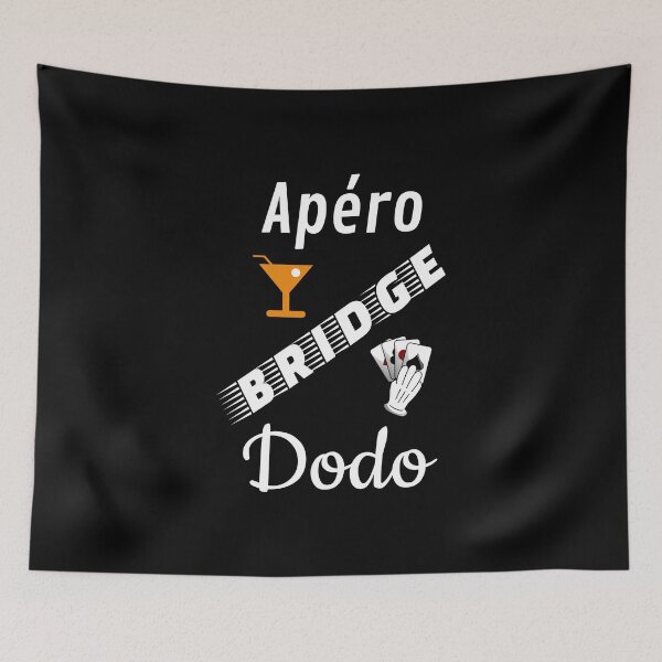 Item preview, aperitif bridge dodo humor black background funny fun funny designed and sold by sex-sansbol.