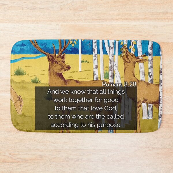 Item preview, Bible Verse Art - Romans 8:28 - Christian Quote - King James Bible designed and sold by Sirieht.
