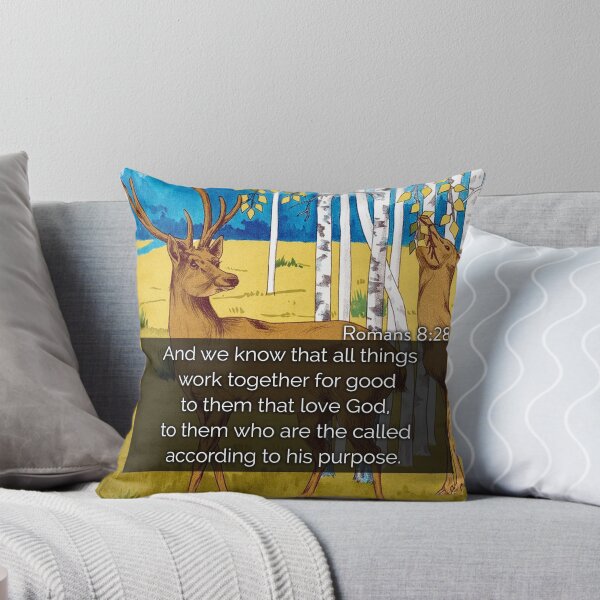 Item preview, Bible Verse Art - Romans 8:28 - Christian Quote - King James Bible designed and sold by Sirieht.