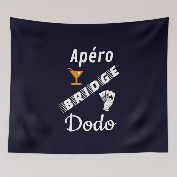 Item preview, aperitif bridge dodo humor navy blue background funny fun funny designed and sold by sex-sansbol.