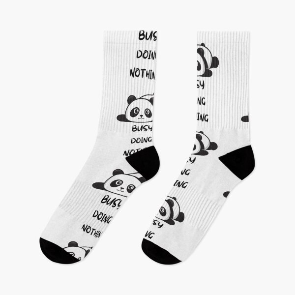 Item preview, Busy Doing Nothing, Cute Lazy Panda designed and sold by Glora.