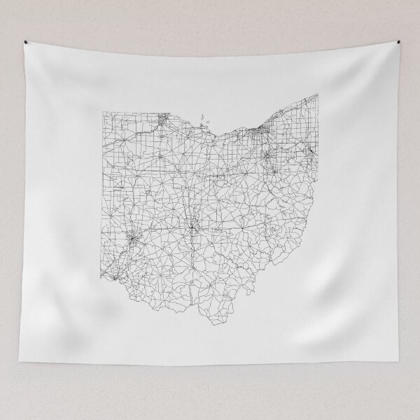 Item preview, Ohio State Map, Art Print By LandSartprints designed and sold by LandSartprints.