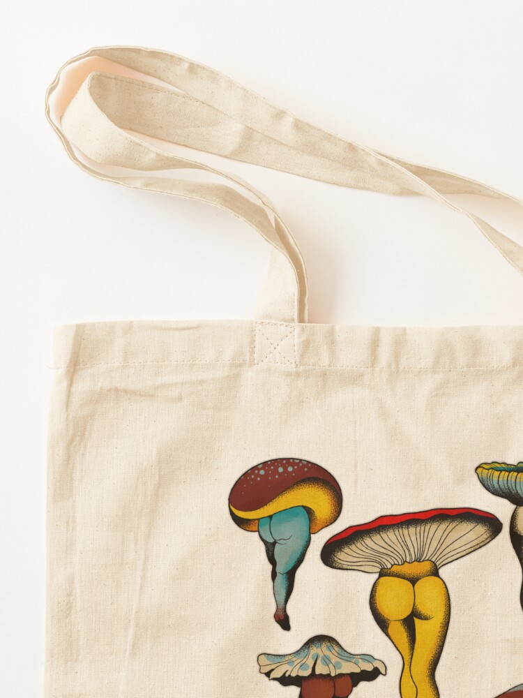 Alternate view of Sexy mushrooms tattoo flash Tote Bag