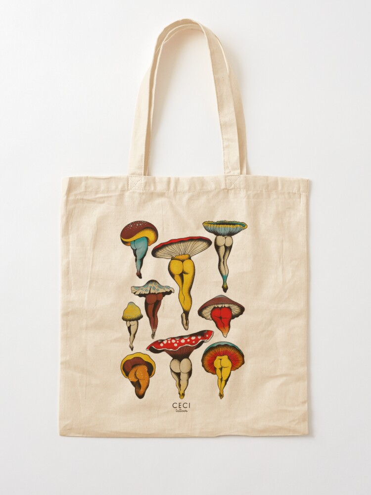 Alternate view of Sexy mushrooms tattoo flash Tote Bag
