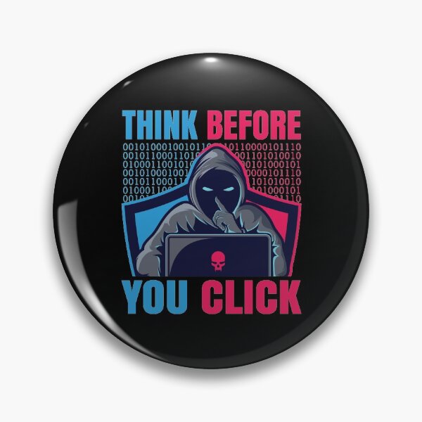 Item preview, Think before you click Computer gift designed and sold by xpokermage.