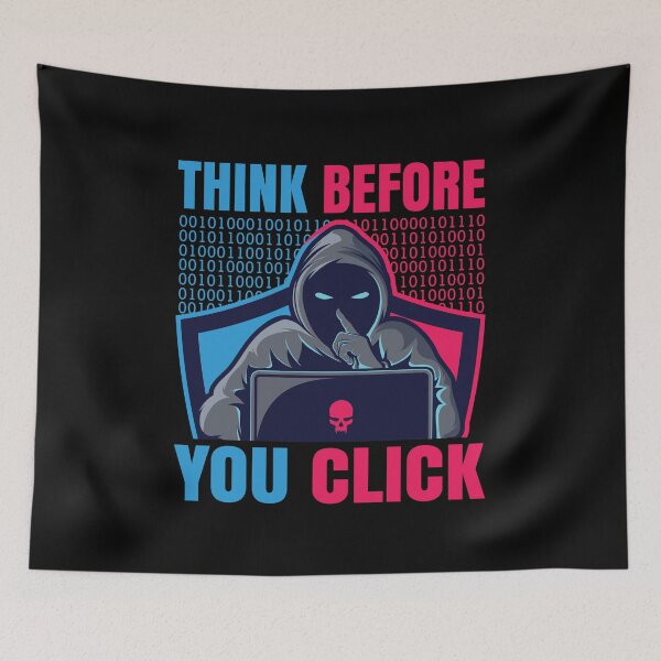 Item preview, Think before you click Computer gift designed and sold by xpokermage.