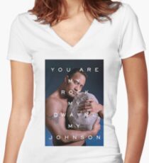 Camiseta entallada de cuello en V Tú eres mi apoyo