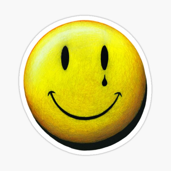 Smiley Has a Tattoo Sticker