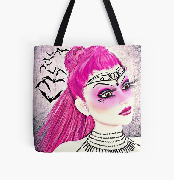 Amaranth All Over Print Tote Bag