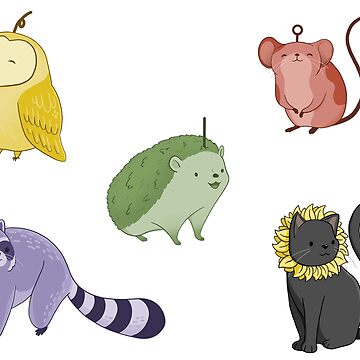 Artwork thumbnail, Teletubbies Animals Sticker Pack by inking-green
