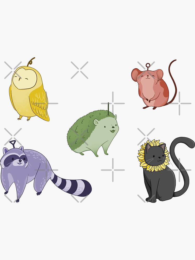 Thumbnail 3 of 3, Sticker, Teletubbies Animals Sticker Pack designed and sold by inking-green.