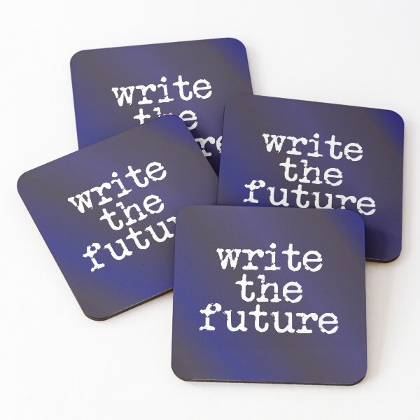 Item preview, write the future in white on gradient designed and sold by TeaRoseWriter.