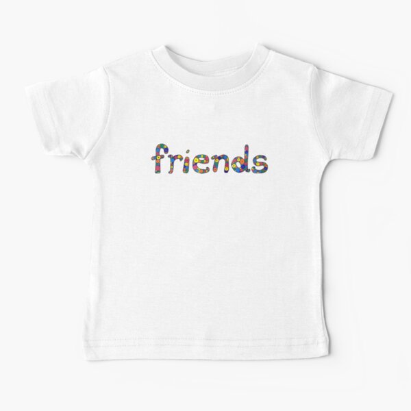 word "friends" in colorful circles Baby T-Shirt