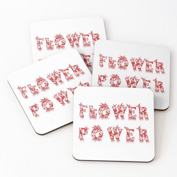 Item preview, Flower Power - Vintage Hippie Letters designed and sold by SeaAndLight.