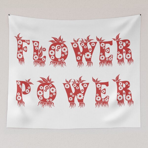 Item preview, Flower Power - Vintage Hippie Letters designed and sold by SeaAndLight.