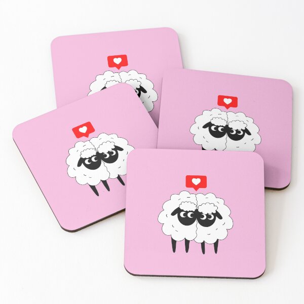 Item preview, Sheep Love - Pink designed and sold by Kittys-Art.