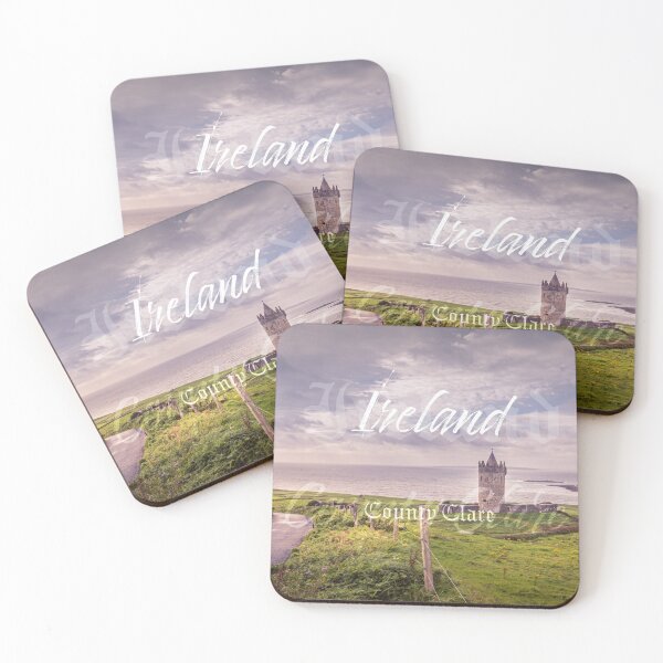 Item preview, IRELAND, County Clare -Doonagore Castle - Irish Landscape designed and sold by AOKeeshkaPhotos.