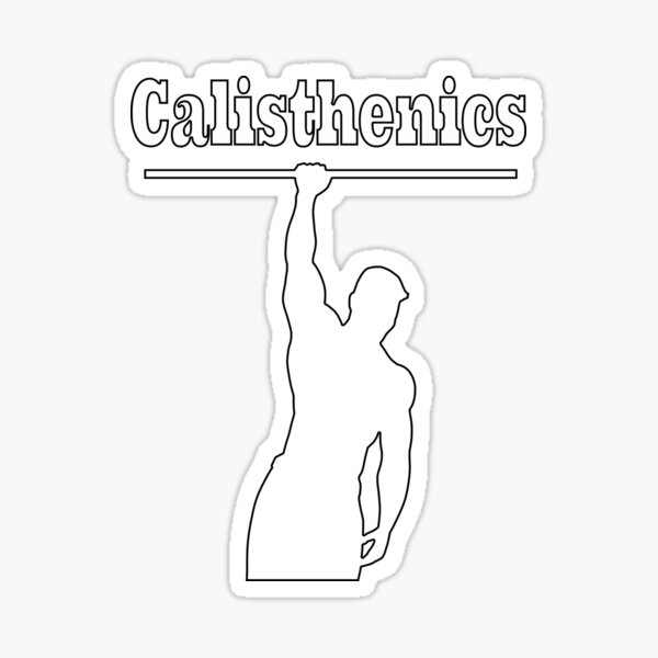 one-arm-pull-up-street-workout-sticker-for-sale-by-denerqueiroz