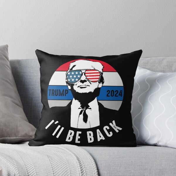 Item preview, Ill Be Back Trump 2024 designed and sold by RandomStuffShop.