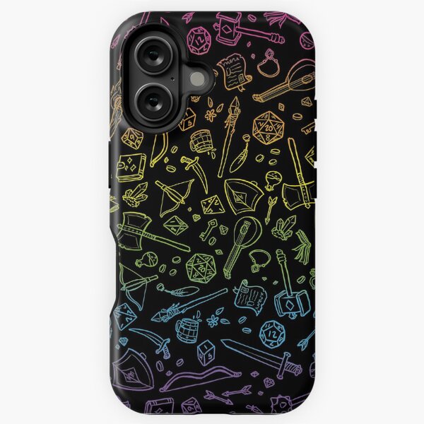 DnD Pattern Rainbow 2 iPhone Tough Case