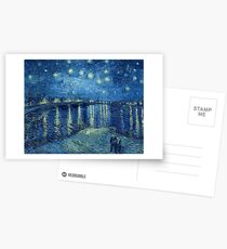 Vincent van Gogh - Sternennacht über der Rhône Postkarten