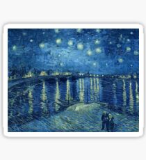 Vincent van Gogh - Sternennacht über der Rhône Sticker