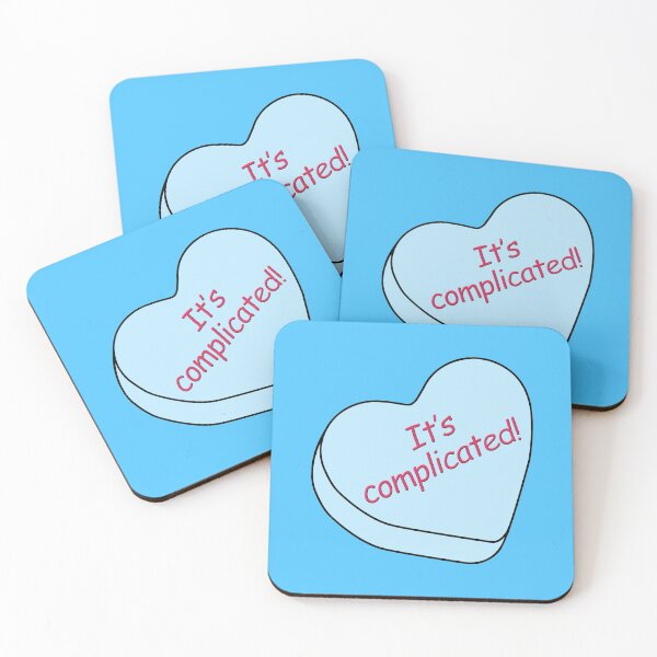 Item preview, Candy Hearts - Its Complicated, Blue designed and sold by LaRoach Digital Arts.