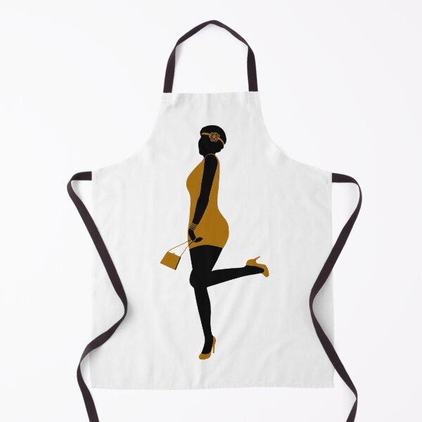 Item preview, stylized woman painted in black and gold in the style of the 1920s designed and sold by nataliavavilina.