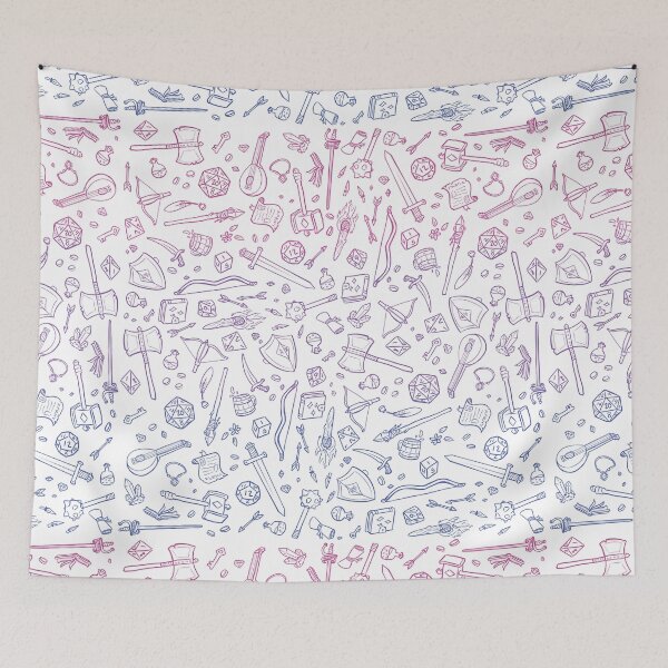 Item preview, DnD Pattern Bi Flag designed and sold by Alexa Martin.